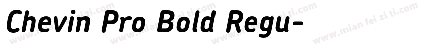 Chevin Pro Bold Regu字体转换
